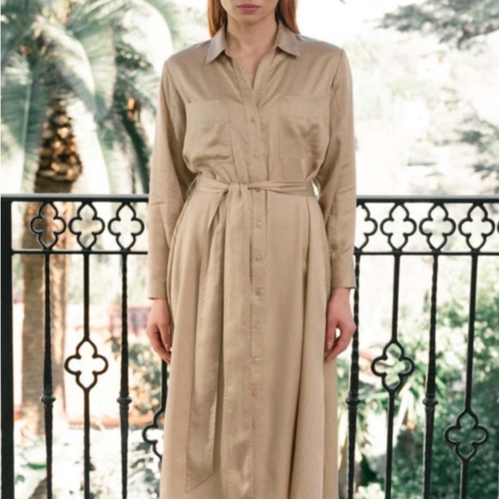 Darling Beige Long Sleeve Dress